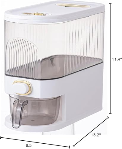 Clear Rice Dispenser 11Lb with Measuring Cup - view 5