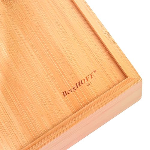 Bamboo Kitchen Drawer Organizer, 5 Slot, 13.5"x8.25" Flatware Tray - view 6
