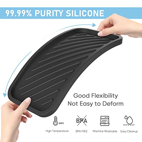 Silicone Sponge Holder-Large Thick Durable 10" Sink Organizer Tray-Kitchen - view 3