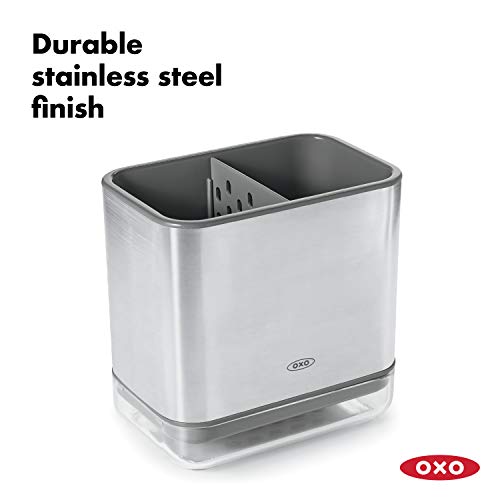 Good Grips Stainless Steel Sink Organizer Caddy & Sponge Holder - view 6