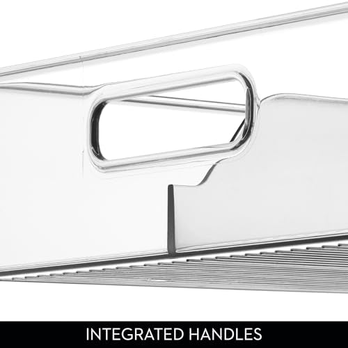 Divided Pantry Bin with Handle, Clear - view 5