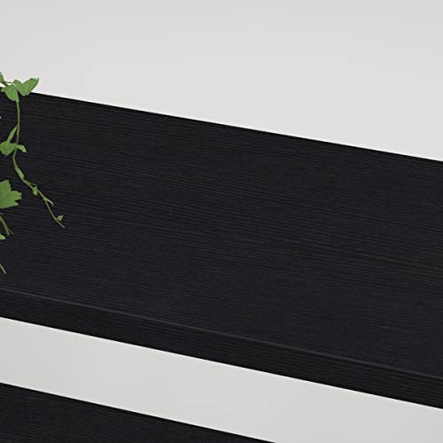 3 Tier Black Bookshelf, Industrial Small Metal Storage Book Shelves - view 5