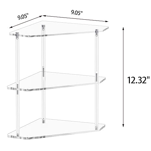 Corner Shelf, 2 Tier Bathroom Counter Organizer Acrylic Organizer - view 3