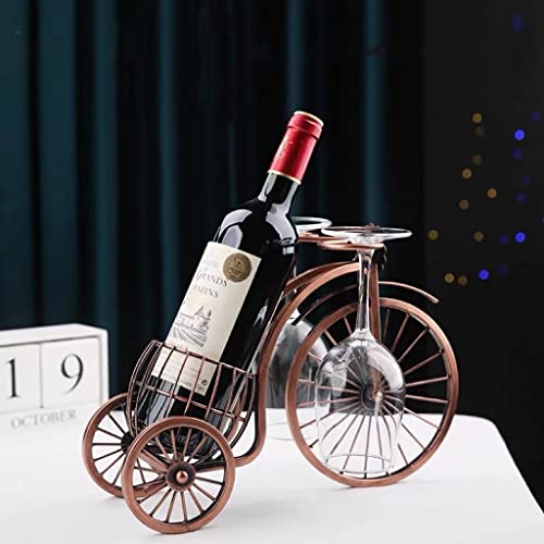 Single Bike Wine Bottle Holder with Glass holer - view 4