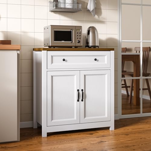 Storage Cabinet with Adjustable Shelf, 2-Door Farmhouse Buffet - view 4