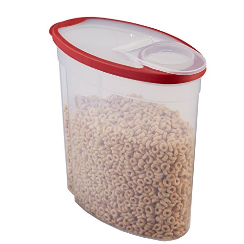 Flex and Seal Cereal Keeper, 1.5 Gallon, BPA-Free, Clear with Red Lid, Airtight - view 4