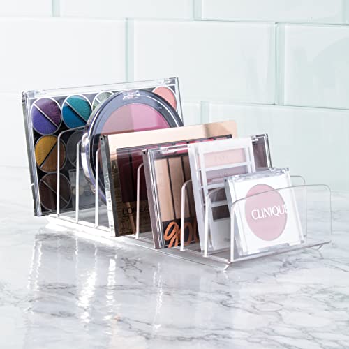 BPA-Free Plastic Divided Makeup Palette Cosmetic Organizer, The Clarity Collection – 9.25" x 3.86" x 3.2", Clear - view 3