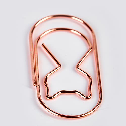 Cat Paper Clips,Large Paper Clips Rose Gold Jumbo Wide 20pcs 2 inch Planner DIY Craft Organize Paperclips for Cat Lover Office Home Decor - view 5