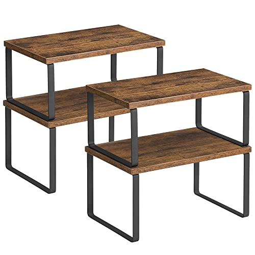 Cabinet Organizer Shelf, Set of 4 Spice Rack, Kitchen Storage
