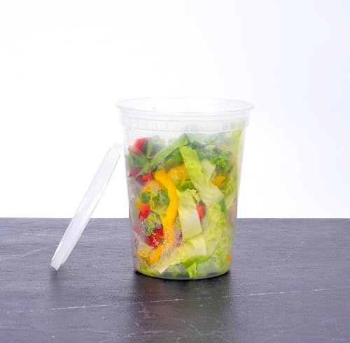 Clear BPA Free Crack Resistant 32 OZ Food Storage Containers - view 6