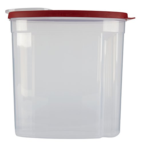 Flex and Seal Cereal Keeper, 1.5 Gallon, BPA-Free, Clear with Red Lid, Airtight - view 2