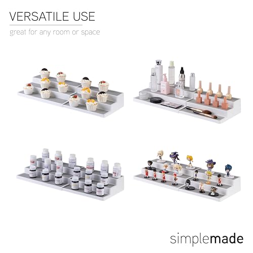 3-Tier Spice Rack Organizer - Versatile Storage Shelf for Kitchen, Bathroom, Bedroom & Office, Set of 2, Expandable White - view 6