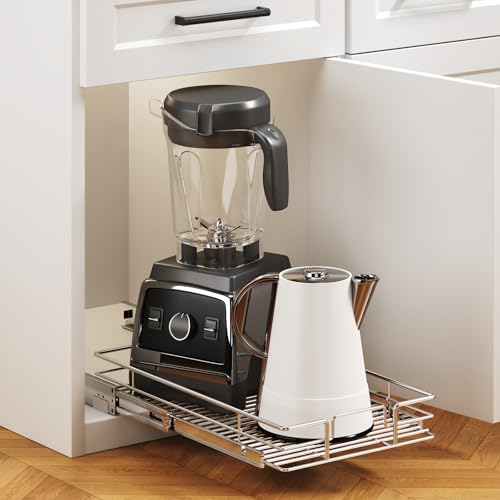 Pull Out Cabinet Organizer 9" W x 21½" D, Heavy Duty Cabinet Pull Out Shelves, Slide Out Drawers Organization for Kitchen Cabinets Bathroom - view 5