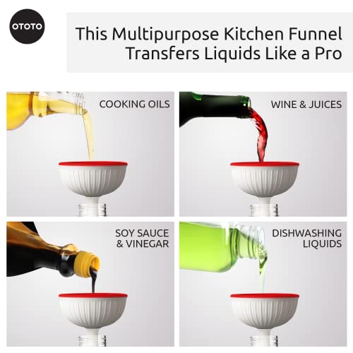 Red the Crab Silicone Utensil Rest and Magic Mushroom Foldable Kitchen Funnel - Bundle of 2 Fun Kitchen Gadgets - view 7