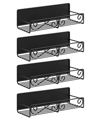 2 Pack Magnetic Spice Rack, Easy to Install on The Side of Refrigerator/Space Saving Kitchen Organization Shelf Organizer for Cabinet - view 8