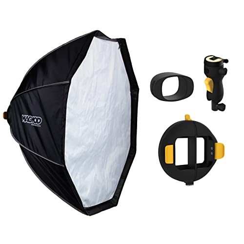MagBox Pro 42 Octa Starter Kit Bundle, with MagBox Pro 42 Octa Softbox, MagShoe 2, MagRing 2 and MagGrip 2, Complete 4 Pc. Softbox Lighting System