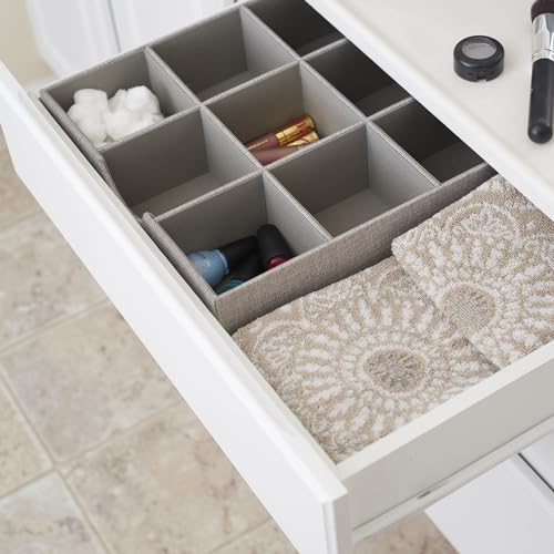 Grey 728-1 Deep 9 Section Drawer Organizer Box for Storage 12 in x 3.13 - view 5