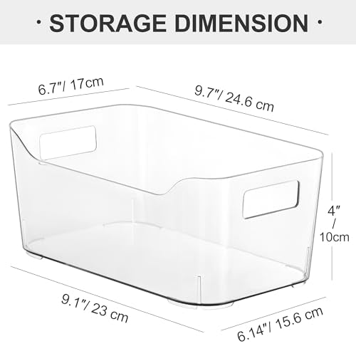 Pantry Organizers Storage, Clear Storage Organizer Bins 12 PACK - view 5