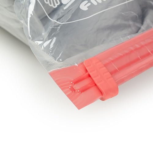 Aspispace Set of 3 XL Vacuum Compression Bags - 80X130 cm, Transparent - Reusable, Space-Saving Storage Solution - view 3