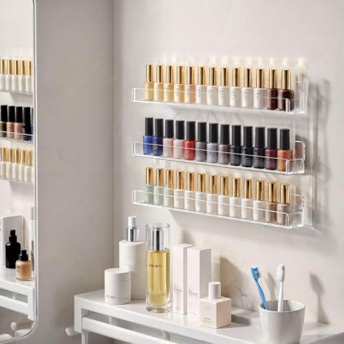 Nail Polish Organizer Wall Mounted, Nail Polish Shelves, 15" 6 Pack - view 4