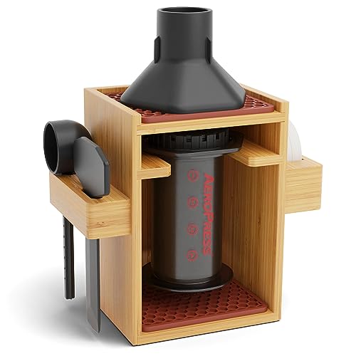 Organizer for AeroPress, Coffee Caddy Stand & Paper Filter Holder - Compact