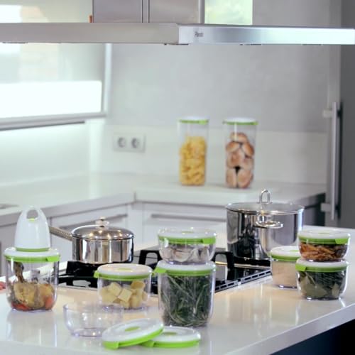 Vacuum Seal Food Storage System Reusable Container Deluxe Set with Vacuum and 10 Reusable containers - view 2