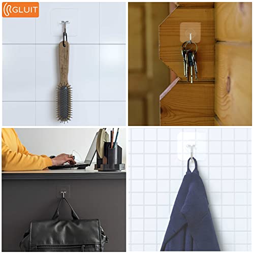 Home and Office Organization Kit - Cable Organizer Black 5 Pack and Heavy Duty Hooks Medium 12 Pack Combo - view 4