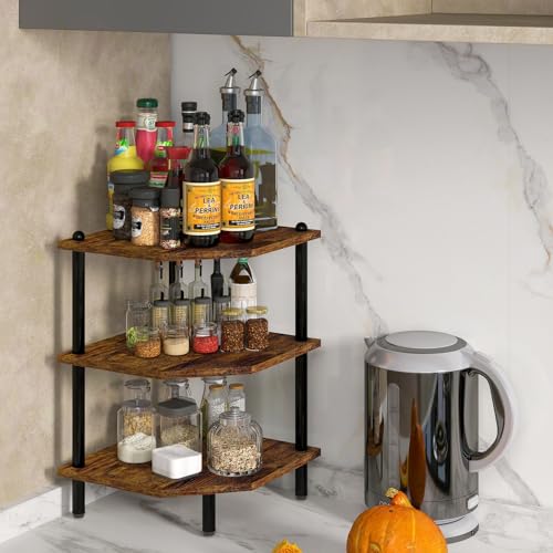 Corner Shelf Stand for Desk - 90° Corner Design to Free Up Desktop - view 4