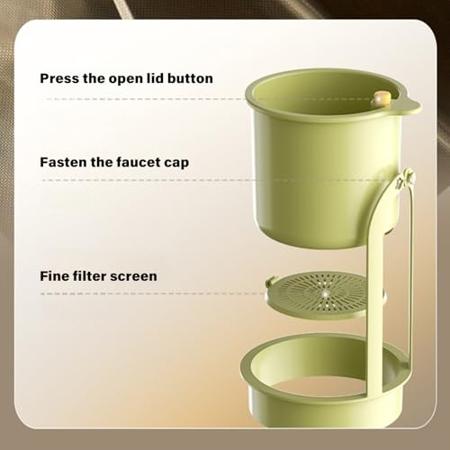 Compacts Sink Hanging Basket with Filter Tray for Faucet, White - view 5