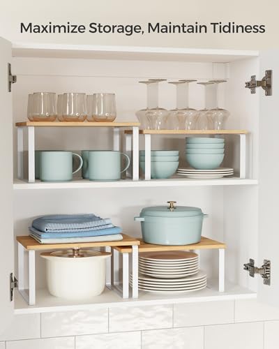 Cabinet Organizer Shelf, Set of 4 Spice Rack, Kitchen Storage - view 4