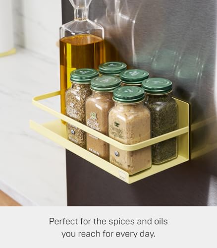 YAMAZAKI Home Plate Magnetic Spice Storage Rack Organizer for Fridge - Steel - view 6