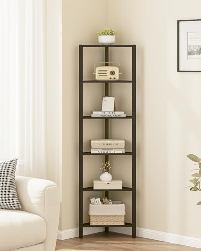 Corner Shelf, 6-Tier Corner Bookshelf for Small Space - view 6