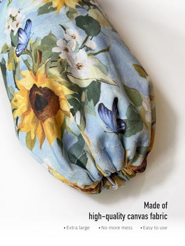 Sunflower Grocery Bag Holder,Plastic Bag Organizer Storage,Sunflower Kitchen Decor 23" x 9" - view 3