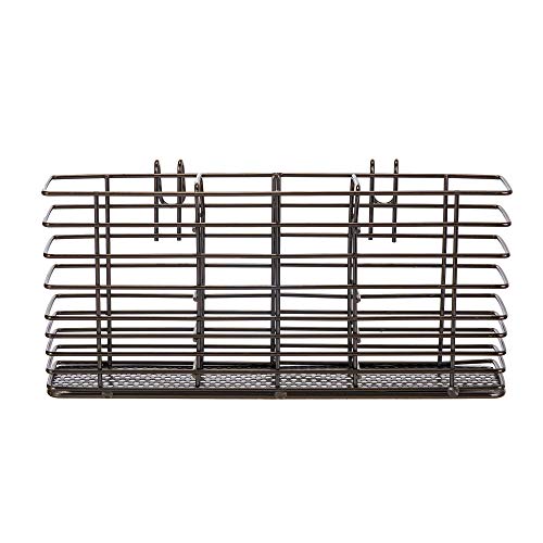 Cutlery Utensil Silverware Drying Rack, Flatware Storage Solution Basket with Hooks for Kitchen Dish Drainer Dish Drying Rack, Rust Proof Nickel - view 2