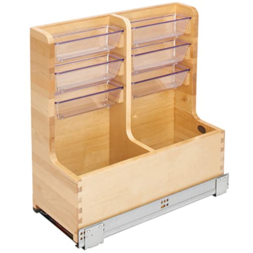 24" Pullout Kitchen/Bathroom Cabinet Organizer w/Soft-Close
