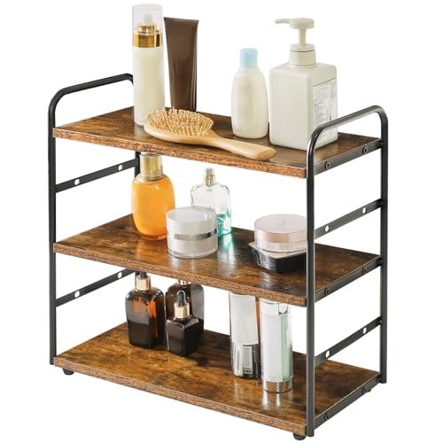 Kitchen Countertop Standing Storage Shelf,Brown - view 7