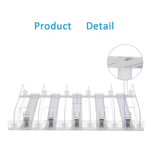 Refrigerator Soda Can Organizer with Automatic Pusher – Clear Drink Dispenser for Fridge, Adjustable Dividers, Holds 12–15 Cans – Beverage Pusher Tray for Pantry, Cabinet & Fridge Shelf Storage - view 4