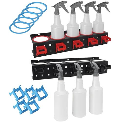 Spray Bottle Holder Rack Spray Can Organizer Storage Wall Mount