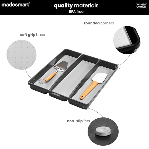 Classic 3 Compartment Utensil Tray, Granite - view 4