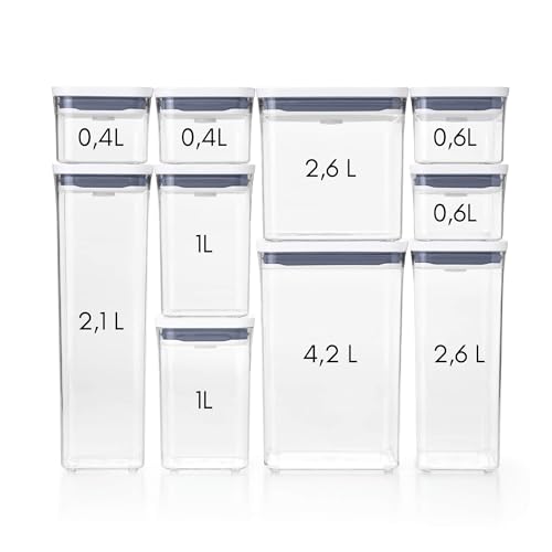 Good Grips 10-Piece POP Container Set (White) and 8-Piece Baking Essentials POP Container Set (White) - view 3