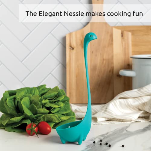 Red the Crab Silicone Utensil Rest & The Original Nessie Ladle - Soup Ladle, Funny Kitchen Gadget (Bundle of 2) - view 6