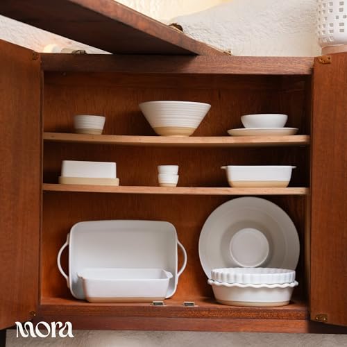 Ceramic Two-in-One Butter Dish with Lid, Covered Butter Crock Container to Leave on Countertop - Large Storage Keeper/Holder for Kitchen, Gifts for Her, Butter Tray For Counter - Oat - view 7