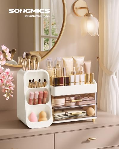 Makeup Organizer, Cosmetic Display Case with 2 Drawers - view 2