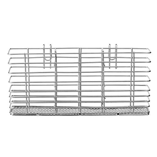 Cutlery Utensil Silverware Drying Rack Chopsticks Basket Holder with Hooks, Flatware Storage for Kitchen Dish Drainer Drying Rack, Rust Proof Stainless Steel - view 2