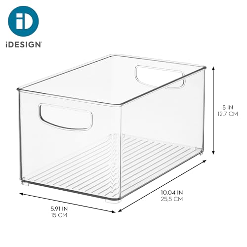 Stackable Clear Plastic Bin, 4-Pack - view 4