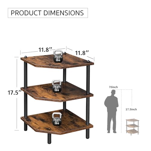 Corner Shelf Stand for Desk - 90° Corner Design to Free Up Desktop - view 2