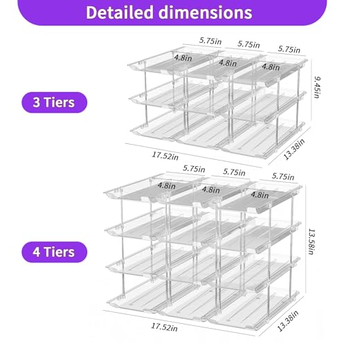 Can Organizer for Pantry, 3-Tier Combinable Can Rack - view 2