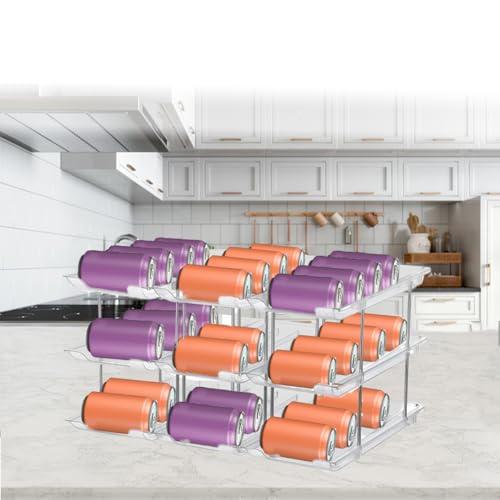 Can Storage Organizer Pantry, Canned Goods Organization System 3 Tier Food Can Holders 36 Pantry Organizers and Storage for Fridge Cabinet Pantry Countertop - view 5
