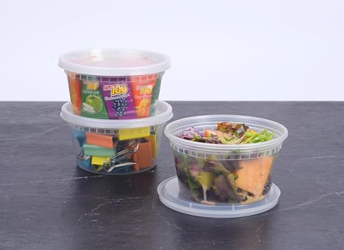 12 Oz Deli Containers With Lids, Airtight, BPA Free, 50 Set - view 6