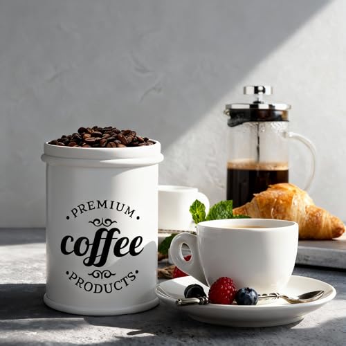 Coffee Tea Sugar Container Set of 3, Airtight Metal Canisters - view 2